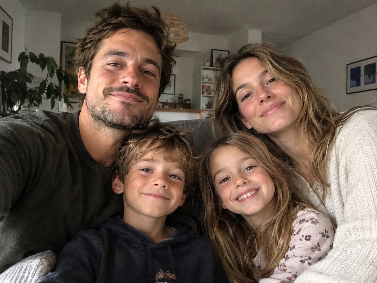 Avant : le selfie de la famille